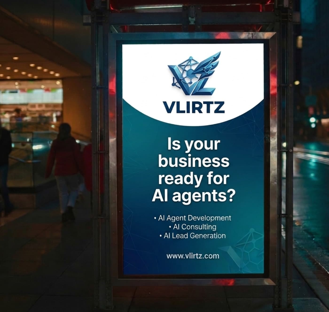 VLIRTZ campaign asking if a business is ready for AI agents